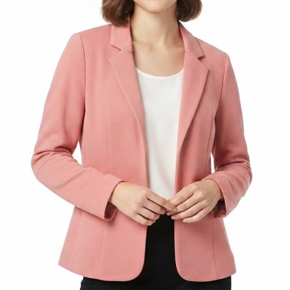 41 Hawthorn Natalie Blazer Women XXL Pink Open Front Cuffed Sleeve